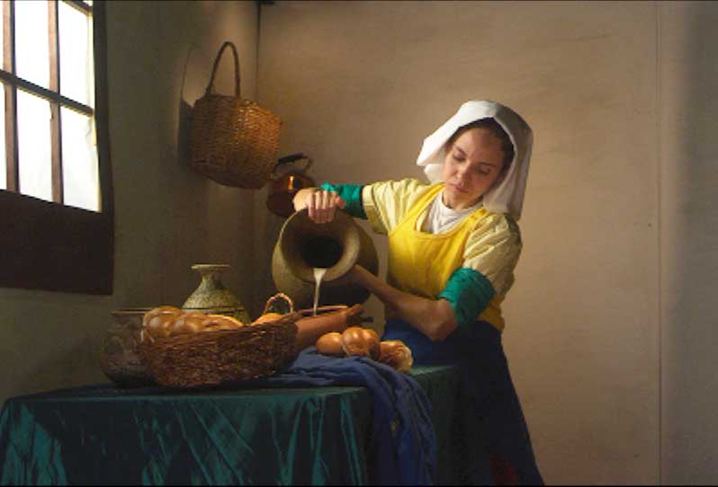Reproducción la lechera de Vermeer