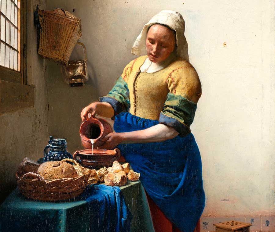 La lechera cuadro Vermeer